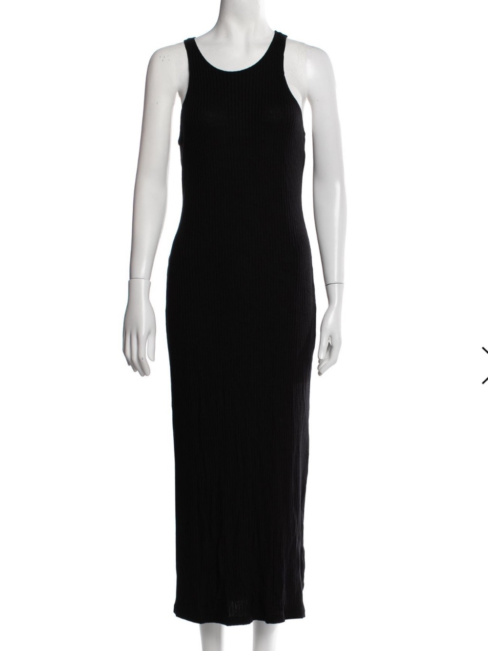 Reformation Jeans high neck ribbed midi dress
